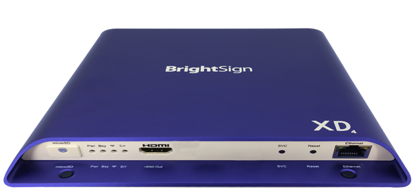 Brightsign H.265, True 4K, DolbyVIsion, HDR10+ support, dual video decode, advanced HTML5 player with standard I/O package