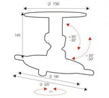 OMB-26080 MONO PROJECTOR Adjustable ceiling Mount