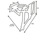OMB-06123 REACHSTOP Plasma Wall bracket