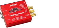 DD-DEC-2 DECIMATOR 2: 3G/HD/SD-SDI to HDMI with De-Embedded Analogue Audio