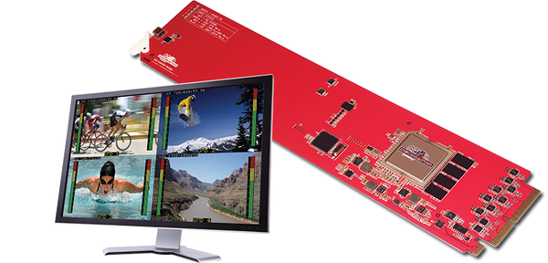 DD-MC-QUAD MC-DMON-QUAD: openGear 4 Channel Multi-viewer with SDI outputs for 3G/HD/SD -  Just Announced!