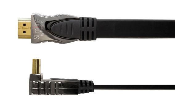 Peerless SL-HDRU02-S1 2m Sigma Right-Angled HDMI Plug to HDMI Pl