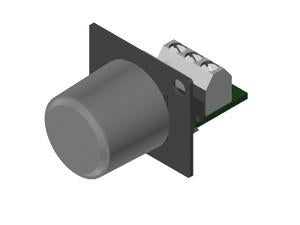 AMS-10KA 10K Audio Taper Pot &amp; Knob Assembly - Fits all AMS mounts
