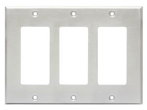 CP-3S Triple Cover Plate - stainless steel