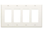 CP-4 Quadruple Cover Plate - white