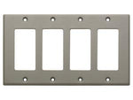 CP-4G Quadruple Cover Plate - gray