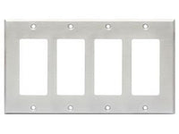 CP-4S Quadruple Cover Plate - stainless steel