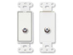 D-F Double Type F Jack on Decora&#174; Wall Plate