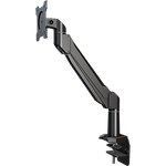 Single link desktop arm with edge clip base