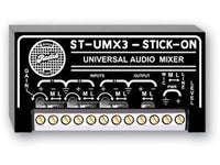 ST-UMX3 3x1 Universal Audio Mixer - 3 microphone or line inputs x 1 microphone or line output