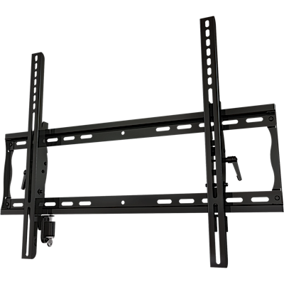 Universal tilting mount with lock for 32" to 55"+ flat panel screens