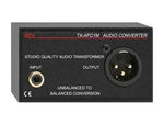TX-AFC1M Unbalanced to Balanced Audio Transformer - RCA, XLR