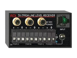TX-TPR3A Active Three-Pair Receiver - Twisted Pair Format-A - Balanced line outputs